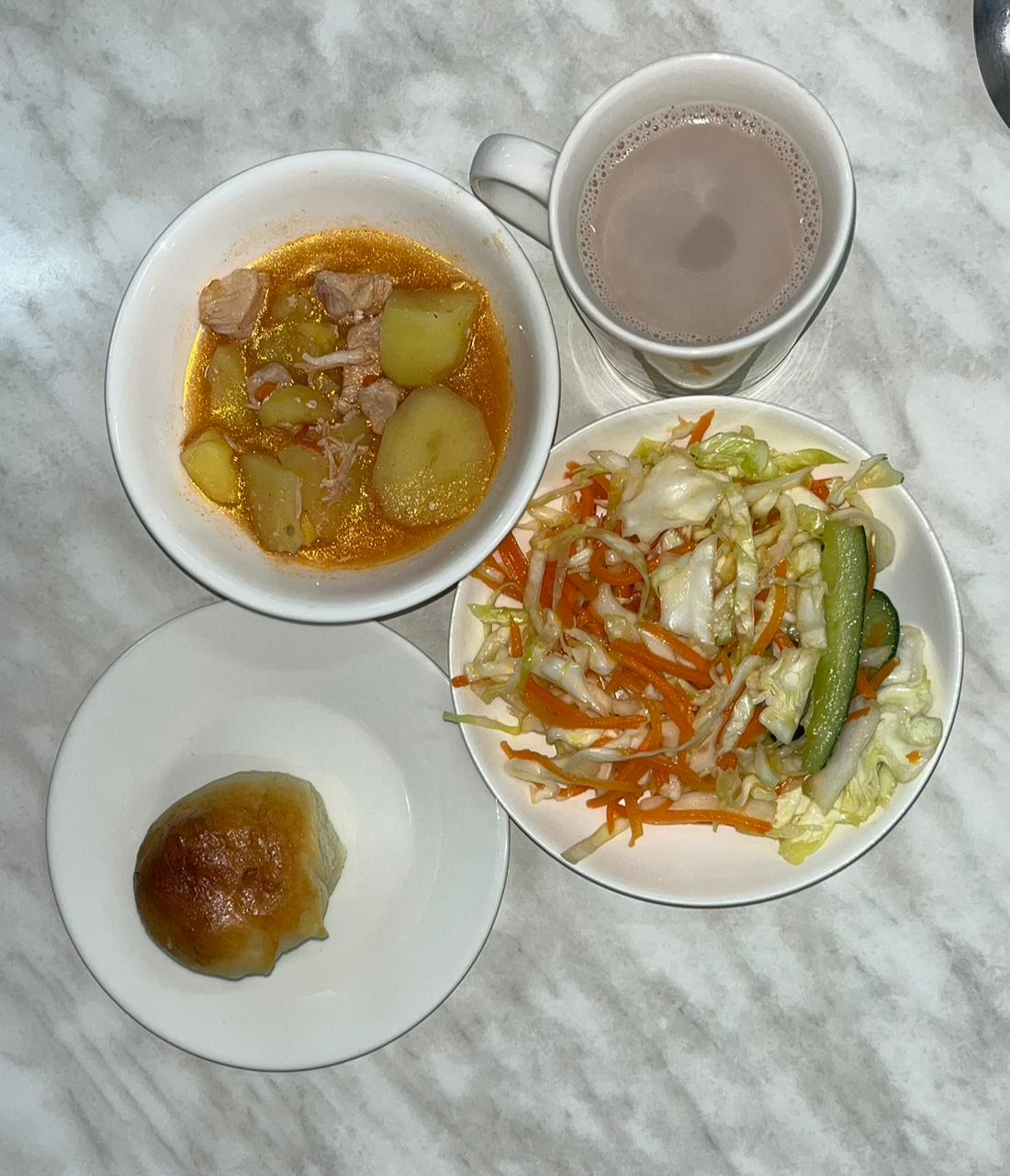 Меню: Рагу из курицы и с картофелем.